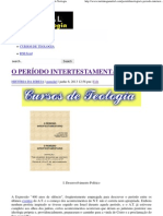 O PERÍODO INTERTESTAMENTÁRIO - Portal Da Teologia PDF