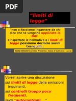 L'Inganno Dei Limiti Di Legge - Burgio