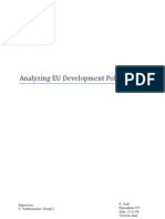 Analyzing EU Development Policy