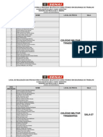 Relação de Alunos Seletivo Segurança No Trabalho - Vespertino