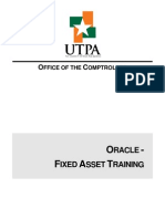1 - 0 - Oracle Fixed Asset Training Manual-REVISED FY2012