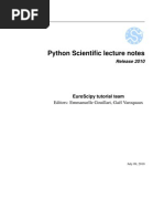 Python Scientific Tutorial