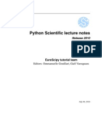 Python Scientific Tutorial