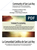 Mission San Luis Rey Parish 8-25-2013