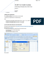 Calculate Correlation Coefficient Covariance