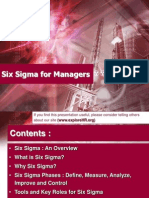 Presentation - Six Sigma for Managers