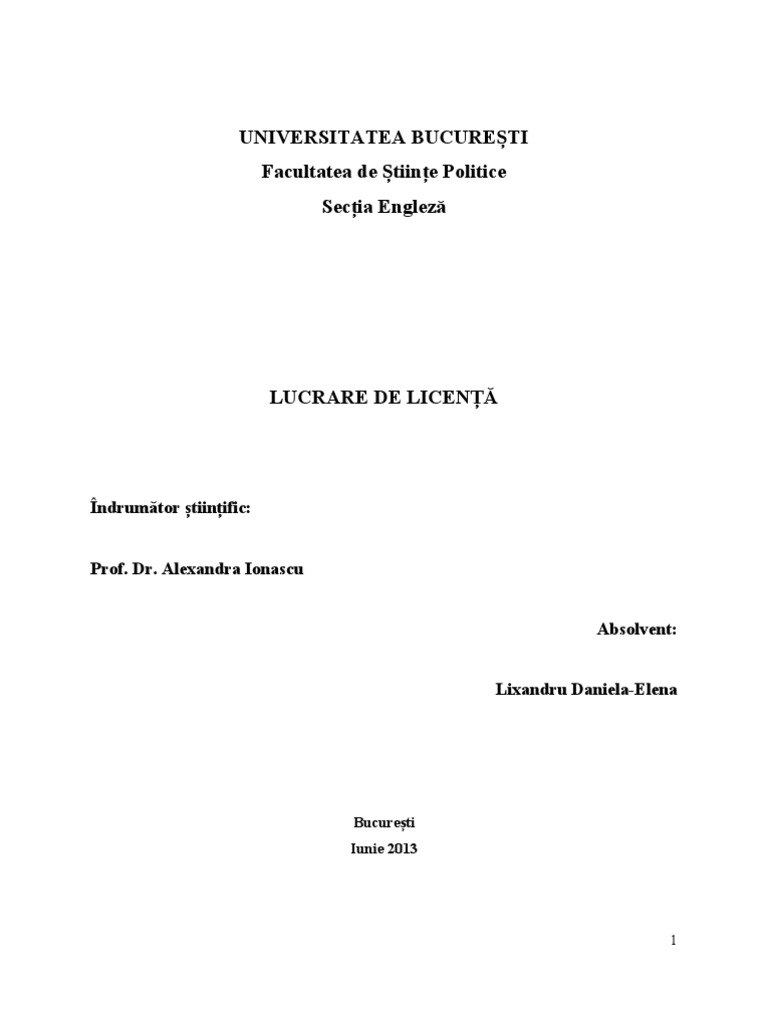 Licenta Discourse Linguistics