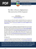CFC Thematic Report - The Role of Iran in Afghanistan's Reconstruction and Development, 23 August 13