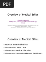 Overview of Medical Ethics