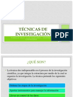 Técnicas de Investigación