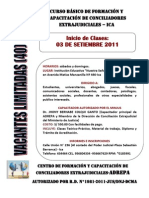 Curso Básico de Formación y Capacitación de Conciliadores Extrajudiciales