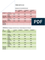 Portrait Price Chart 5-5-13