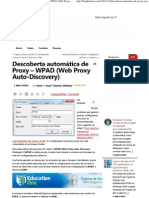 WPAD automação proxy