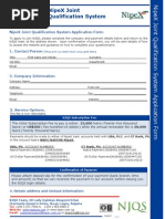 NipeX JQS Renewal Form v3 | PDF | Finance & Money Management