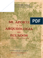 1951 - Andres Tovar - Mi Aporte a La Arqueologia Del Ecuador