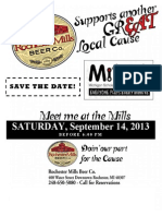 SATURDAY, September 14, 2013: Save The Date!
