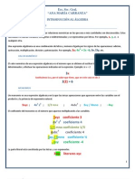 Introducción Al Álgebra