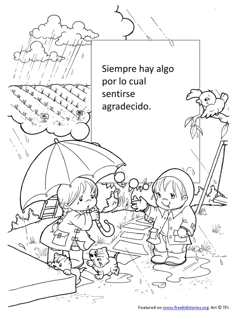 Gratitud - Paginas para Pintar | PDF, image size:768x1024