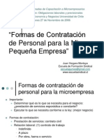 Formas de Contratacion de Personal para La Microempresa