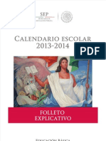 CALENDARIO ESCOLAR 2013-2014