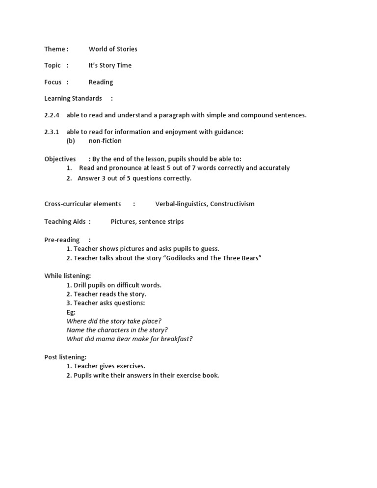 Where Did The Story Take Place? Name The Characters in The Story? What