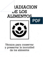 La Irradiacion de Los Alimentos: Técnica para Preservar) A Inocuidad Los Alimentos