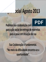 Ação Social Agosto 2013