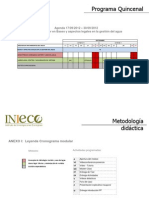 Agenda 17-09-2012 – 30-09-2012  MASTER TA CSCHGUA