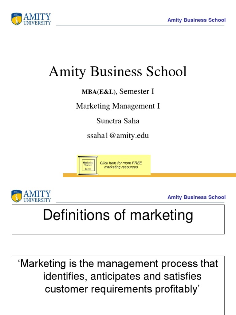 Marketing Module 1 Pdf Marketing Strategic Management