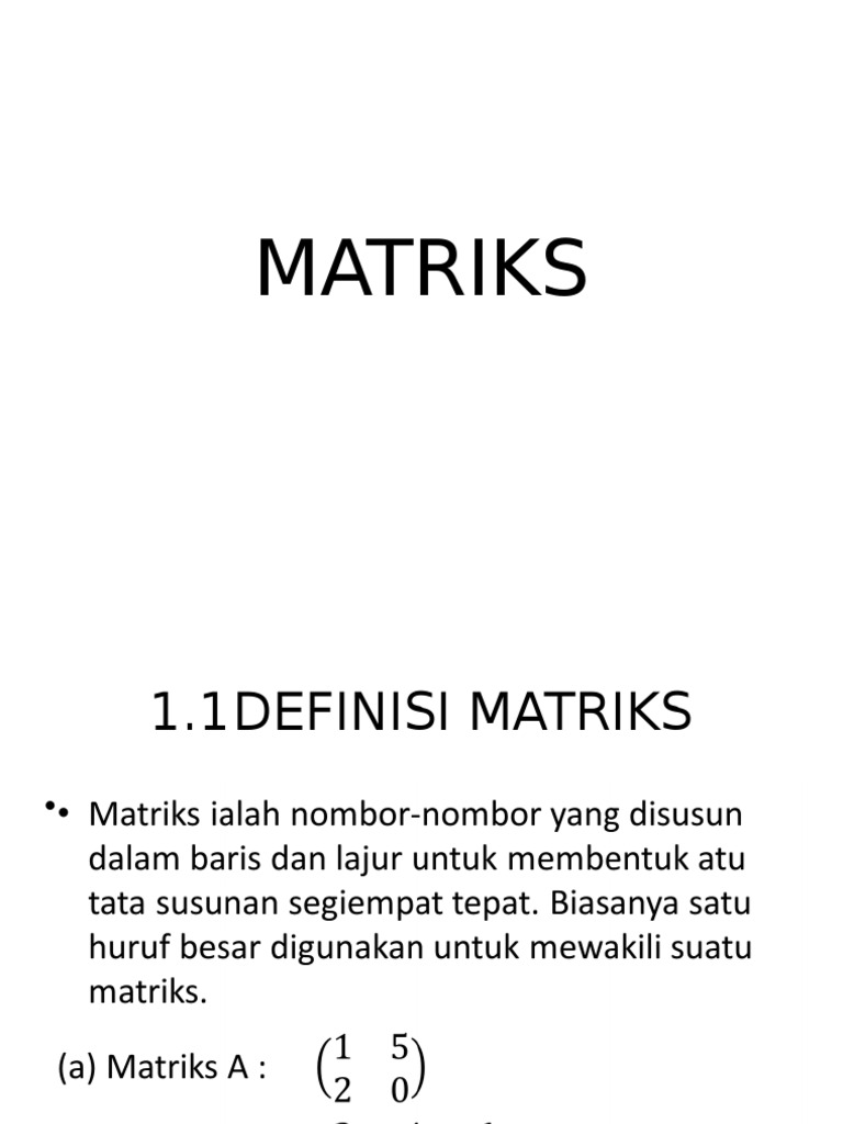 MATRIKS | PDF