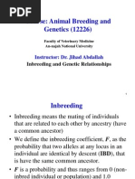 5594VET - Topic 10 - Inbreeding and Genetic Relationships