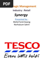 strategic management on retail sector tesco