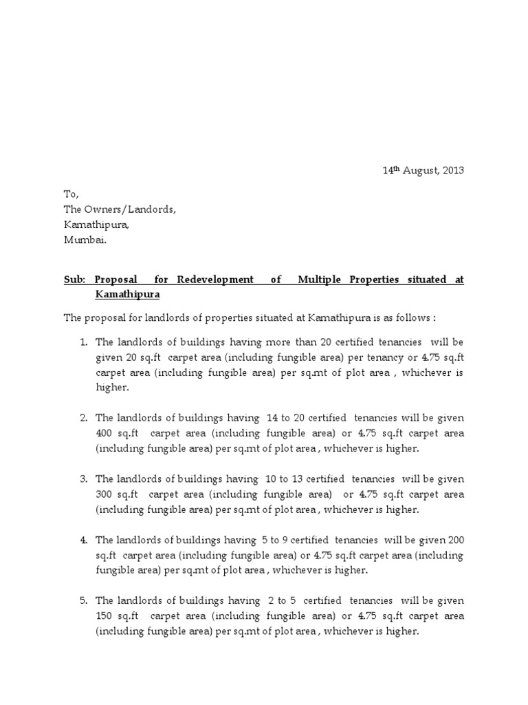 Proposal For Redevelopment of Kamathipura | PDF