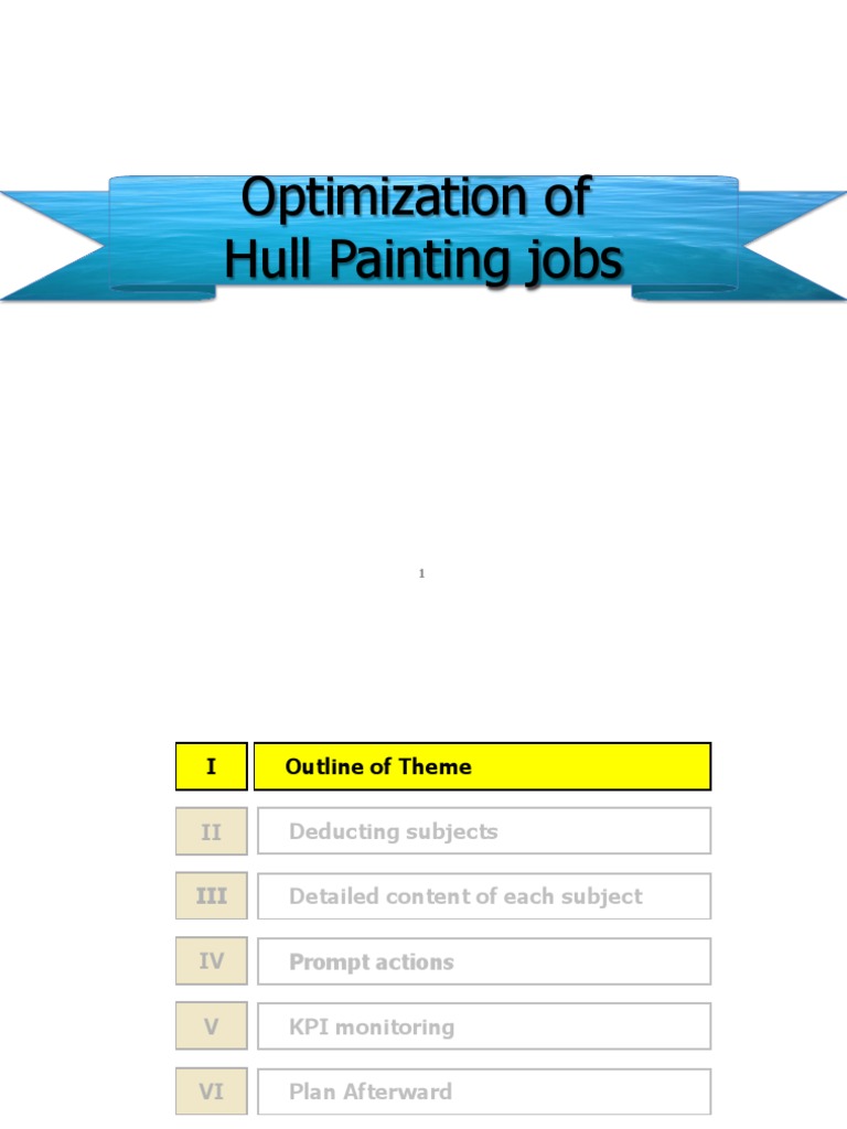 Optimization of Hull Painting Jobs PDF Personal Computers