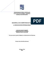 Desarrollo de Competencias Para La Negociacion Internacional