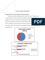 Henry County's Racial Makeup: Collection Development Evaluation Plan