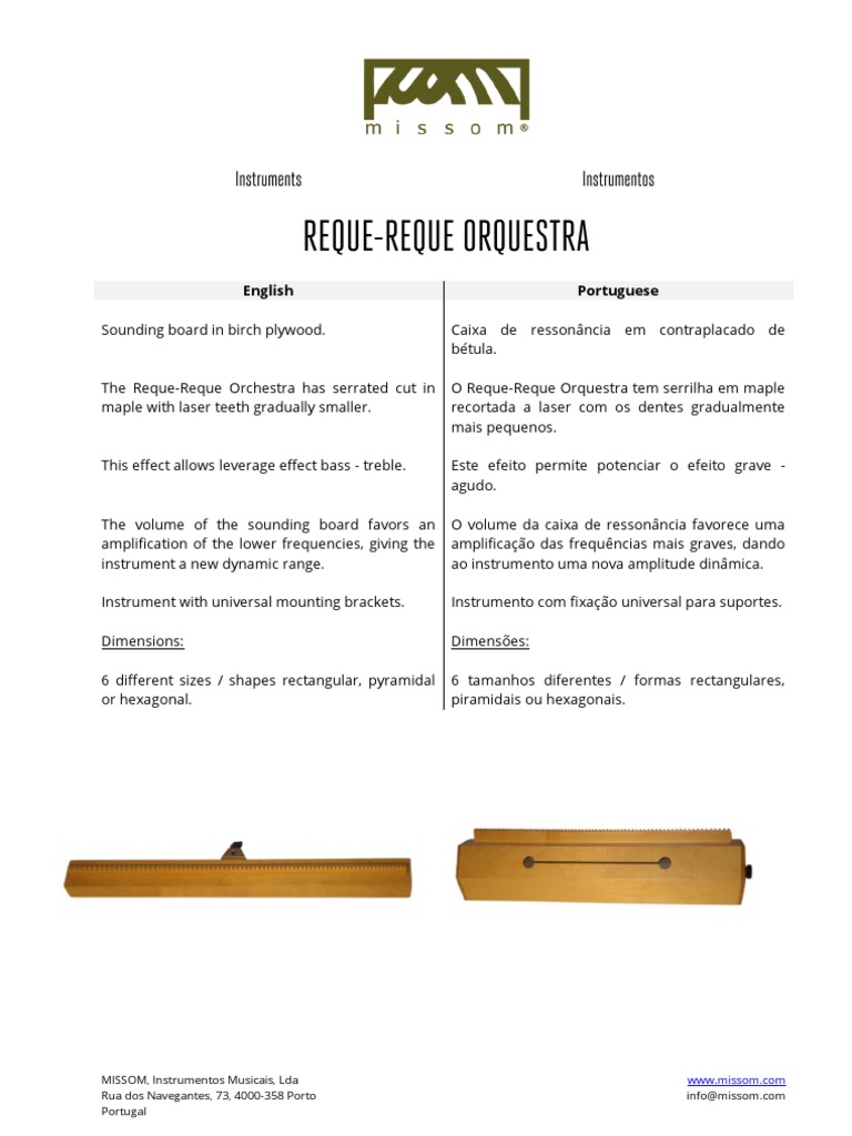 Reque-Reque Orquestra | PDF