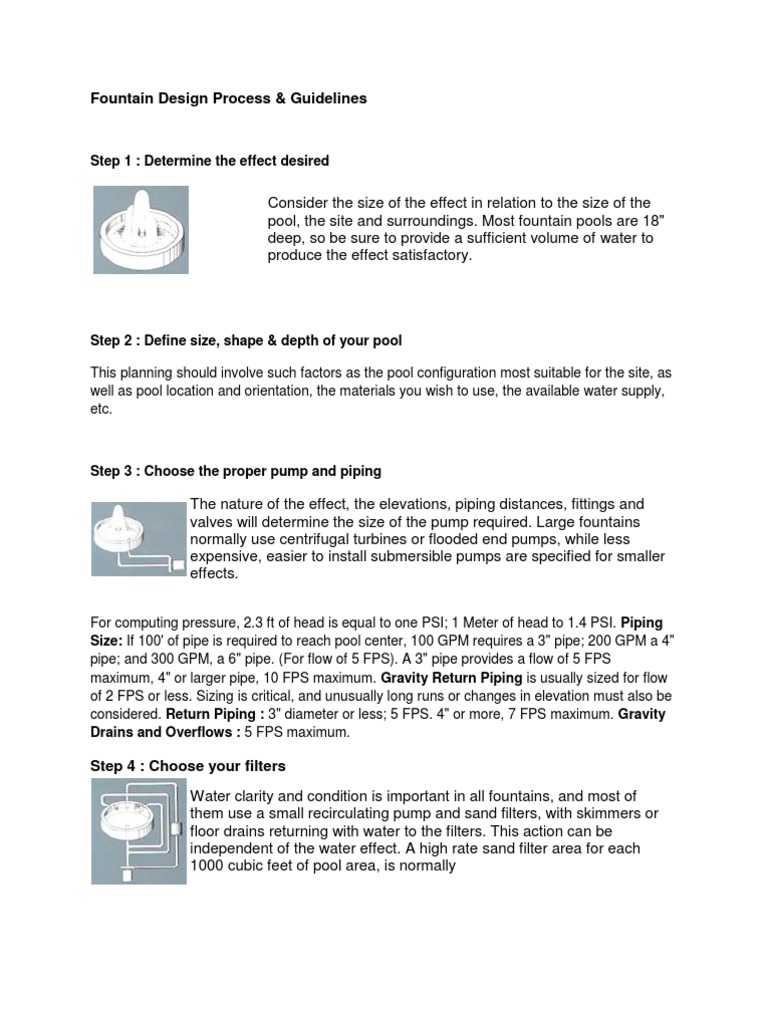 Fountain Design Process | PDF | Programmable Logic Controller | Pump