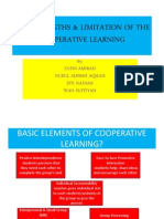 The Strengths & Limitation of the Cooperative Learning