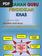 Peranan Guru Pendidikan Khas