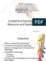 Competitive Advantage – Resources and Capabilities