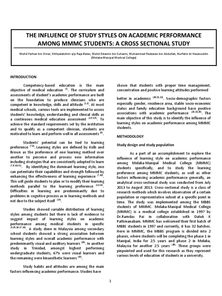 Learning Styles' Impact on Medical Students | PDF | Learning Styles ...