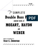 Zimmerman - The Complete Double Bass Parts Selected Works of Mozart, Haydn and Weber