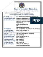 CBSE Contact Numbers for JEE Mains, NEET UG, and CTET