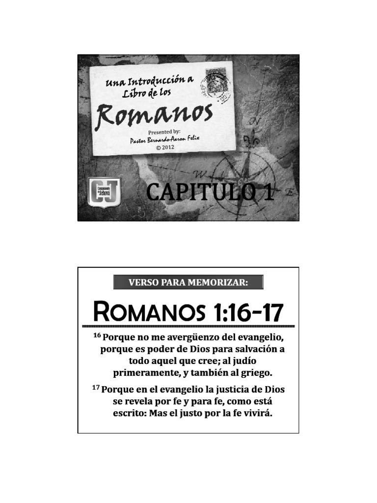 El Libro de Romanos - Capitulo 1 | PDF | Pablo el apóstol | Salvación