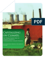 Capitalizing On Climate: The World Bank's Role in Climate Change and International Climate Finance