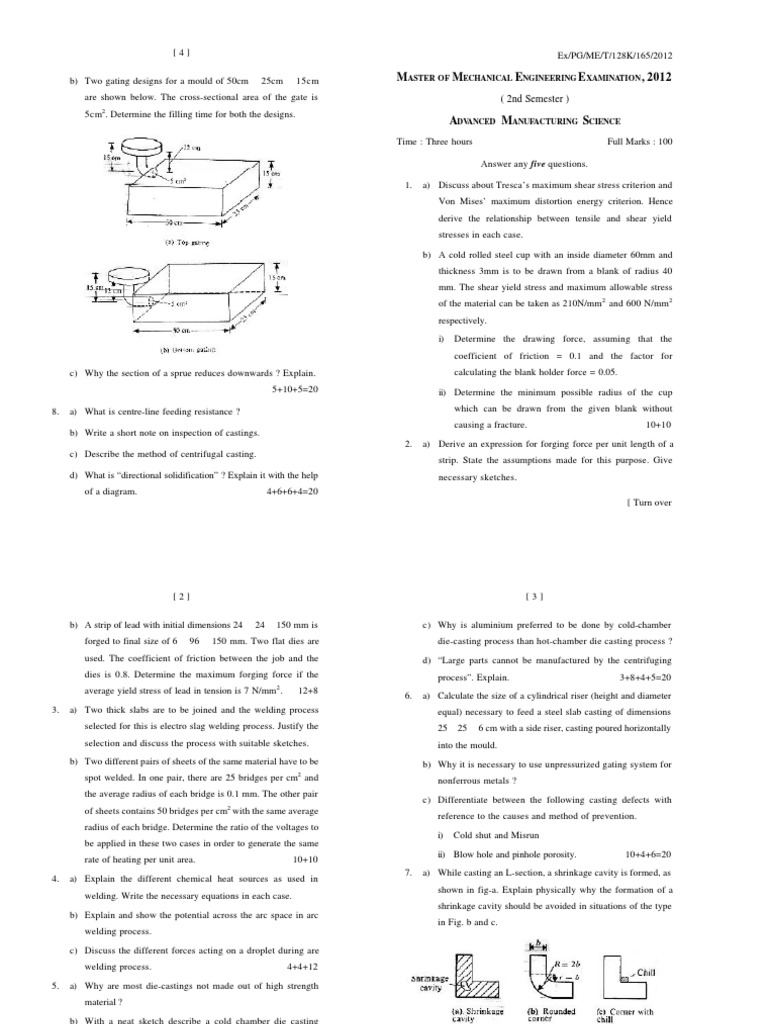 Advanced Manufacturing Science PDF Casting (Metalworking) Welding