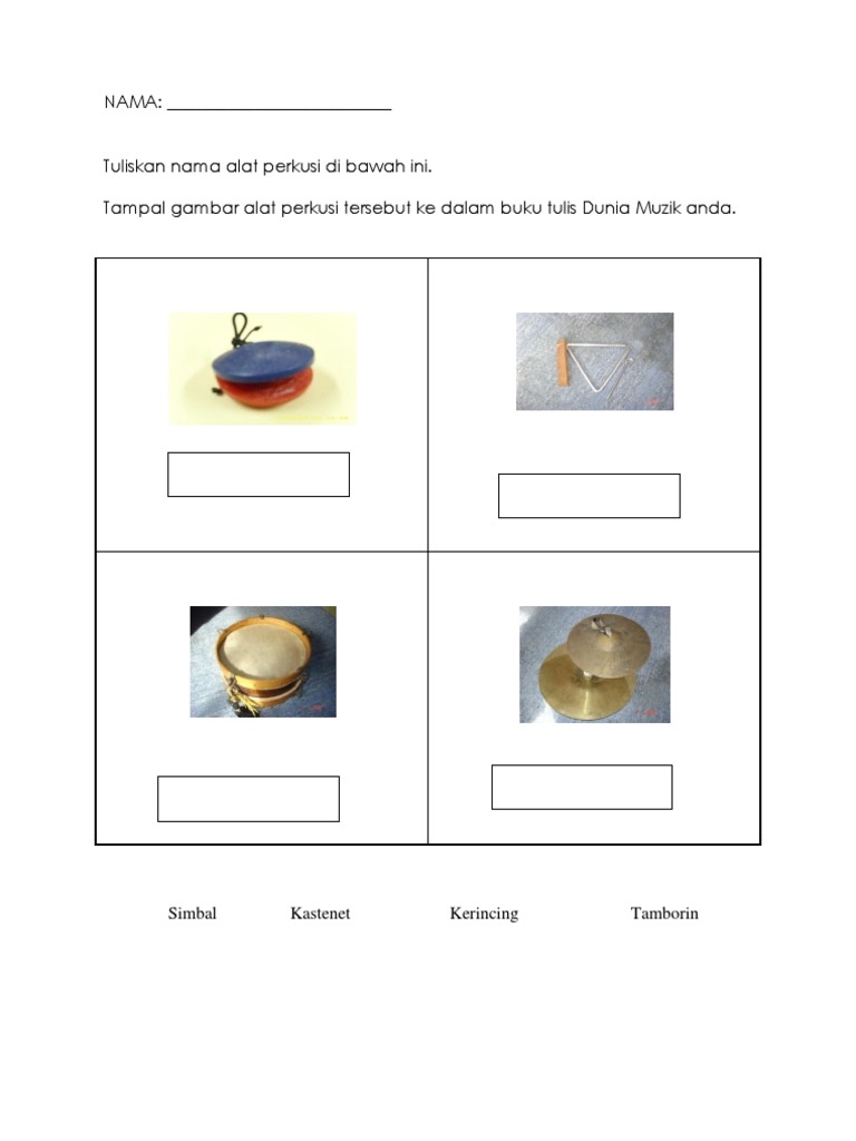 Gambar Alat Perkusi Dunia Muzik Pdf
