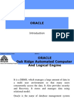Oracle: Entry Level Technology Program