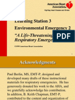 Learning Station 3 Environmental Emergency 2: "A Life-Threatening Respiratory Emergency"